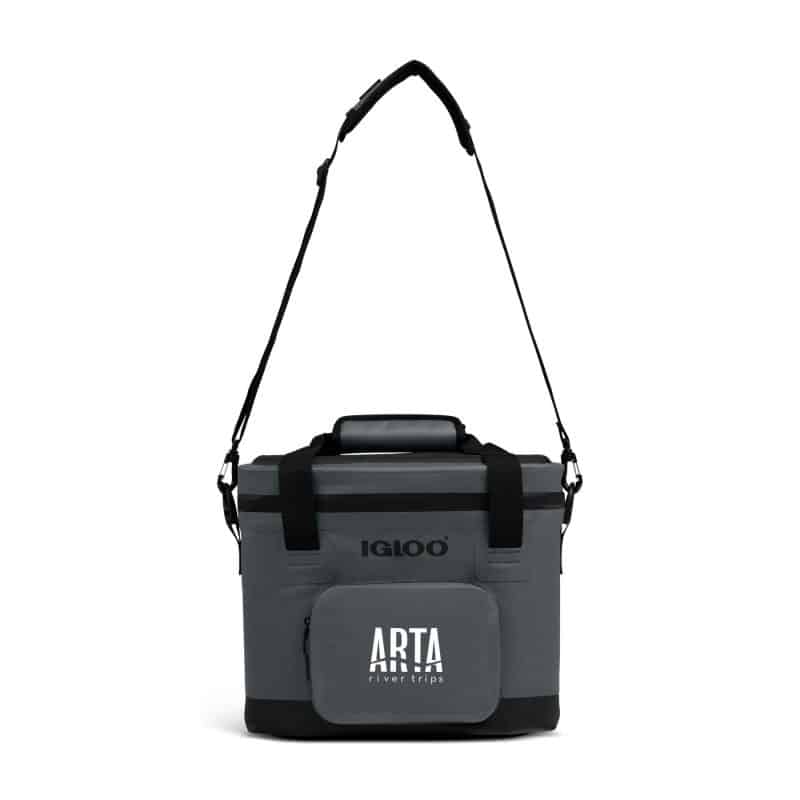 Custom Igloo Trailmate 18 Can Cooler - Carbonite with Company Logo - Personalized Bulk Corporate Gift - 9
