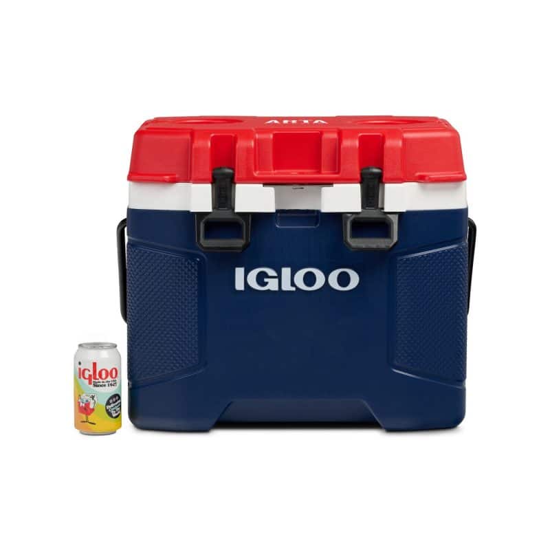 Custom Igloo Trailmate 25 Qt Hard Side Cooler - Aegean Sea with Company Logo - Personalized Bulk Corporate Gift - 4
