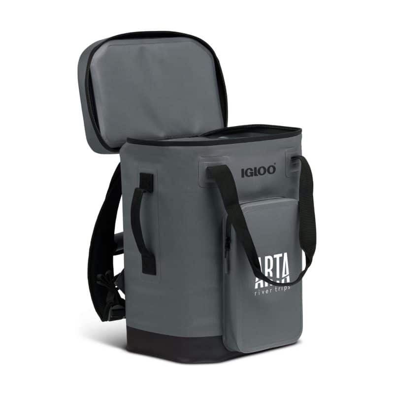 Custom Igloo Trailmate 32 Can Backpack Cooler - Carbonite with Company Logo - Personalized Bulk Corporate Gift - 3