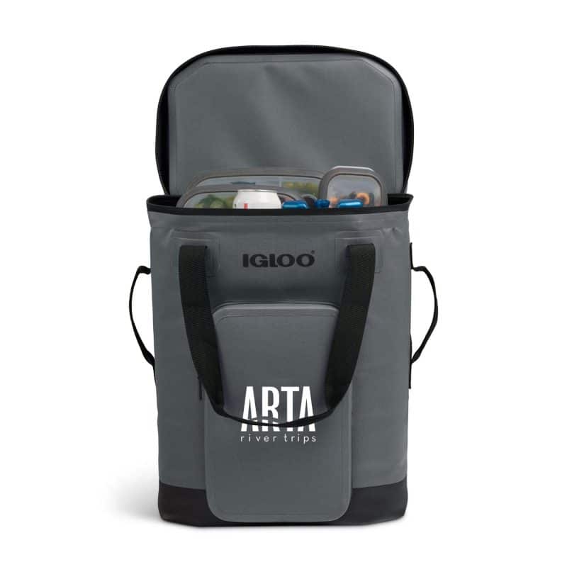 Custom Igloo Trailmate 32 Can Backpack Cooler - Carbonite with Company Logo - Personalized Bulk Corporate Gift - 9