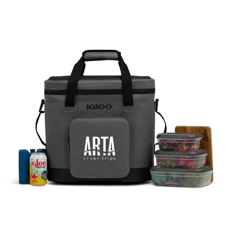 Custom Igloo Trailmate 36 Can Cooler - Carbonite with Company Logo - Personalized Bulk Corporate Gift - 7