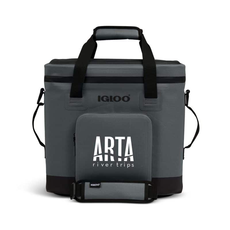 Custom Igloo Trailmate 36 Can Cooler - Carbonite with Company Logo - Personalized Bulk Corporate Gift