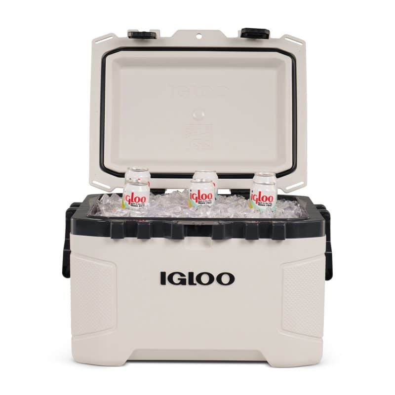 Custom Igloo Trailmate 50 Qt Hard Side Cooler - Bone with Company Logo - Personalized Bulk Corporate Gift - 6