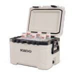 Custom Igloo Trailmate 50 Qt Hard Side Cooler - Bone with Company Logo - Personalized Bulk Corporate Gift - 7