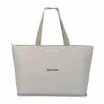 Custom KEEPCOOL Rio Quilted Expandable Cooler - Latte with Company Logo - Personalized Bulk Corporate Gift