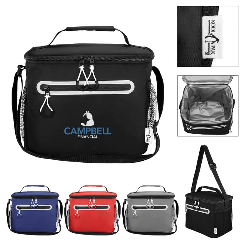 Custom Kool Pak® 12 Can Cooler Bag with Company Logo - Personalized Bulk Corporate Gift