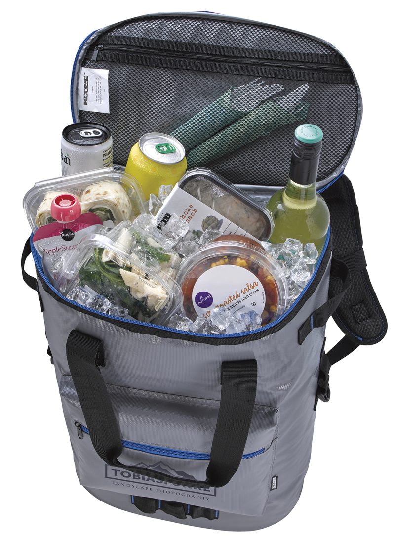 Custom Koozie® Olympus 36-Can Cooler Backpack with Company Logo - Personalized Bulk Corporate Gift - 3