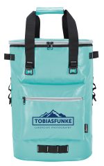 Custom Koozie® Olympus 36-Can Cooler Backpack with Company Logo - Personalized Bulk Corporate Gift - 6