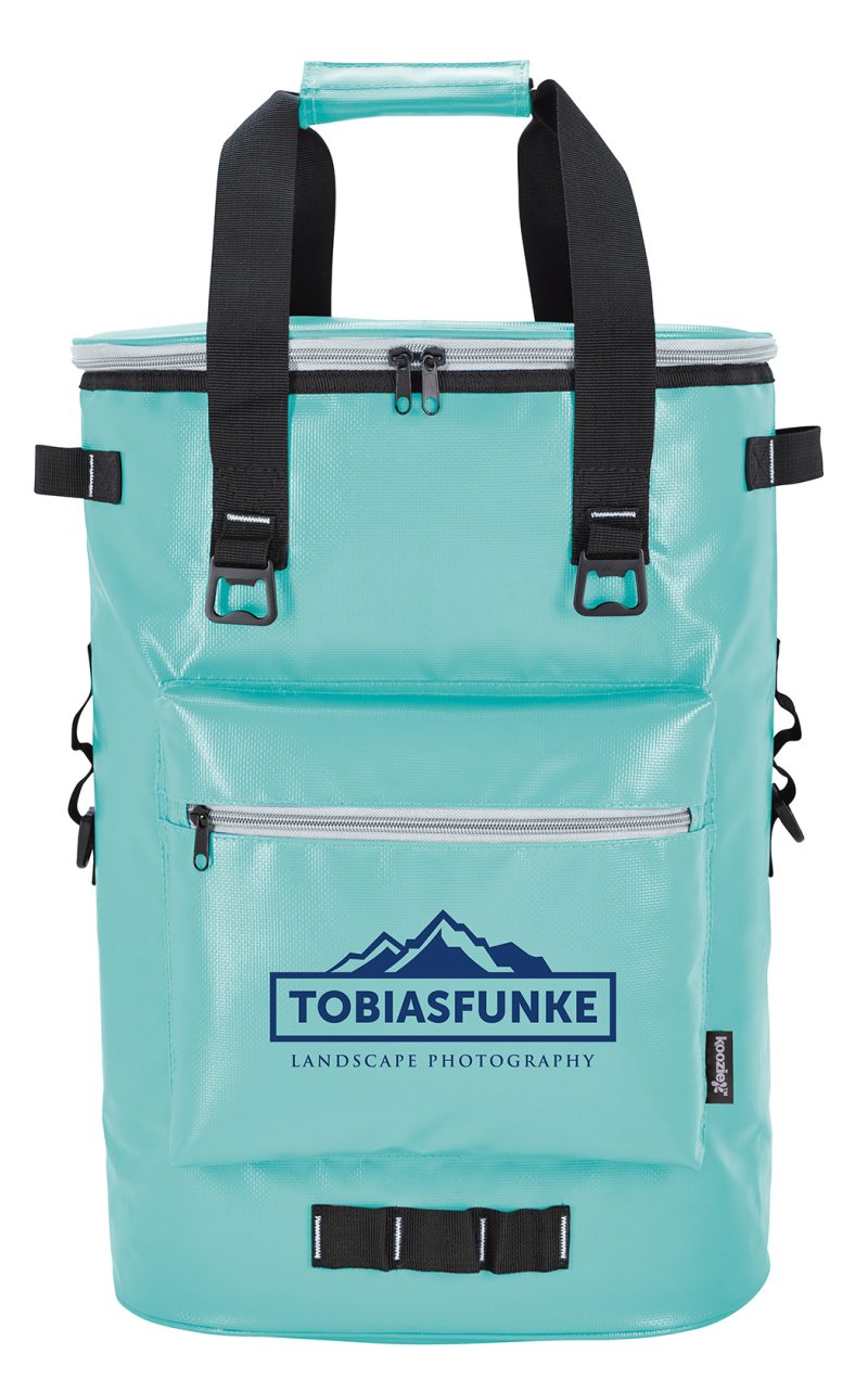 Custom Koozie® Olympus 36-Can Cooler Backpack with Company Logo - Personalized Bulk Corporate Gift - 6