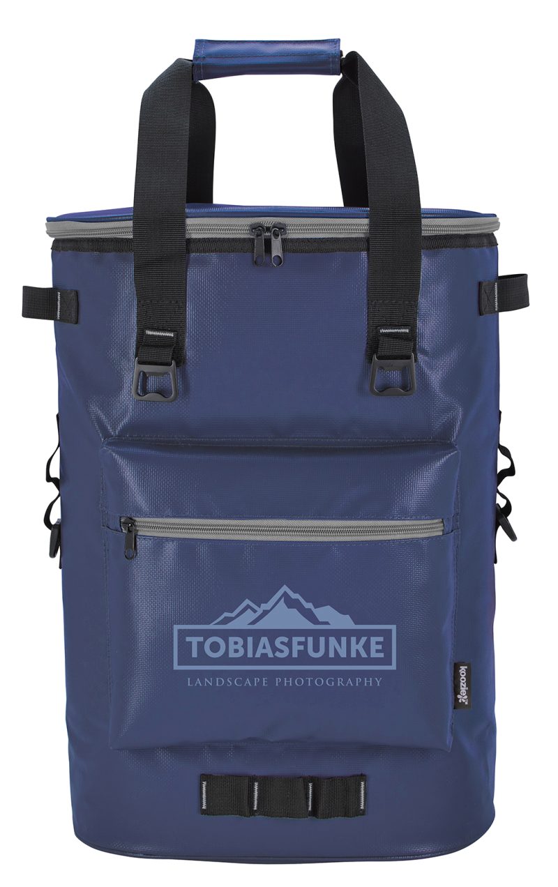 Custom Koozie® Olympus 36-Can Cooler Backpack with Company Logo - Personalized Bulk Corporate Gift - 7