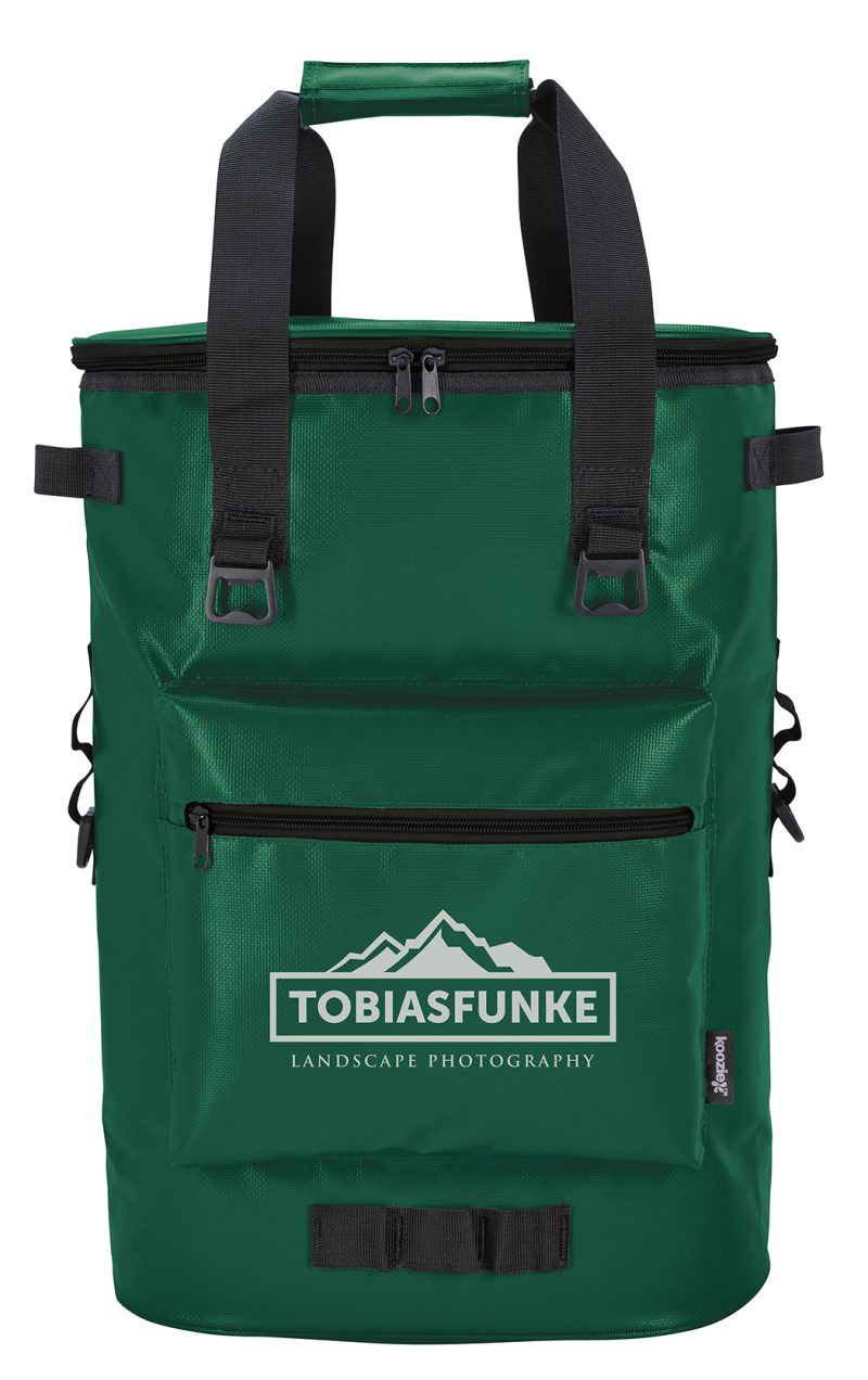 Custom Koozie® Olympus 36-Can Cooler Backpack with Company Logo - Personalized Bulk Corporate Gift - 8