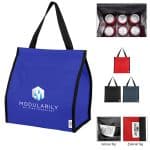 Custom Mable Rpet 11 Can Cooler Bag with Company Logo - Personalized Bulk Corporate Gift