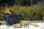 Custom Malibu - Picnic Tote w/Deluxe Picnic Service for 2 - Solid Colors with Company Logo - Personalized Bulk Corporate Gift - 8