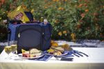 Custom Malibu - Picnic Tote w/Deluxe Picnic Service for 2 - Solid Colors with Company Logo - Personalized Bulk Corporate Gift - 9