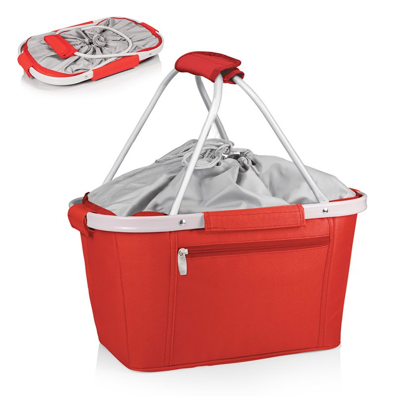 Custom Metro Basket Collapsible Insulated Cooler Tote with Company Logo - Personalized Bulk Corporate Gift - 1