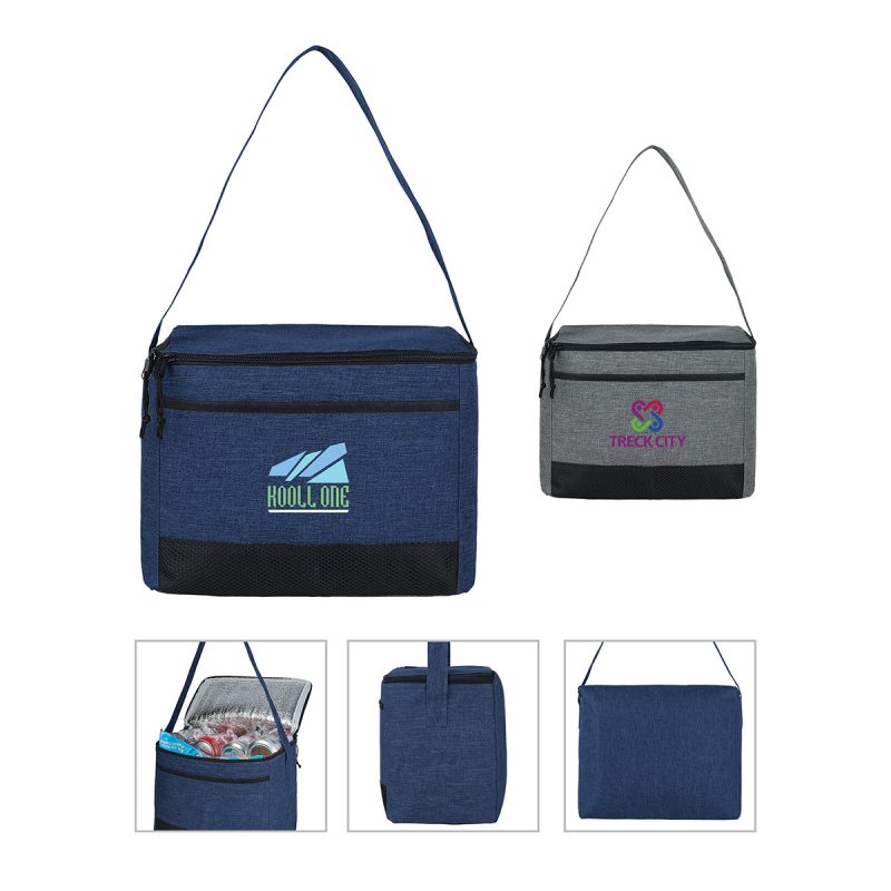 Custom Nivara 12-Can Cooler Bag w/Foil Lining with Company Logo - Personalized Bulk Corporate Gift