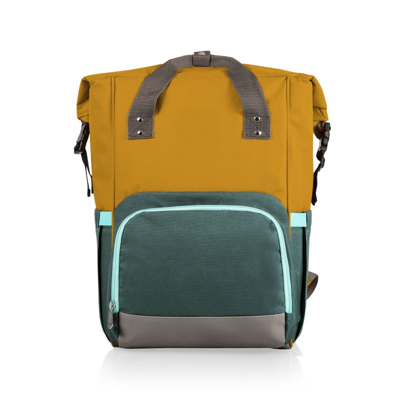 Custom On The Go Roll-Top Cooler Backpack with Company Logo - Personalized Bulk Corporate Gift - 2