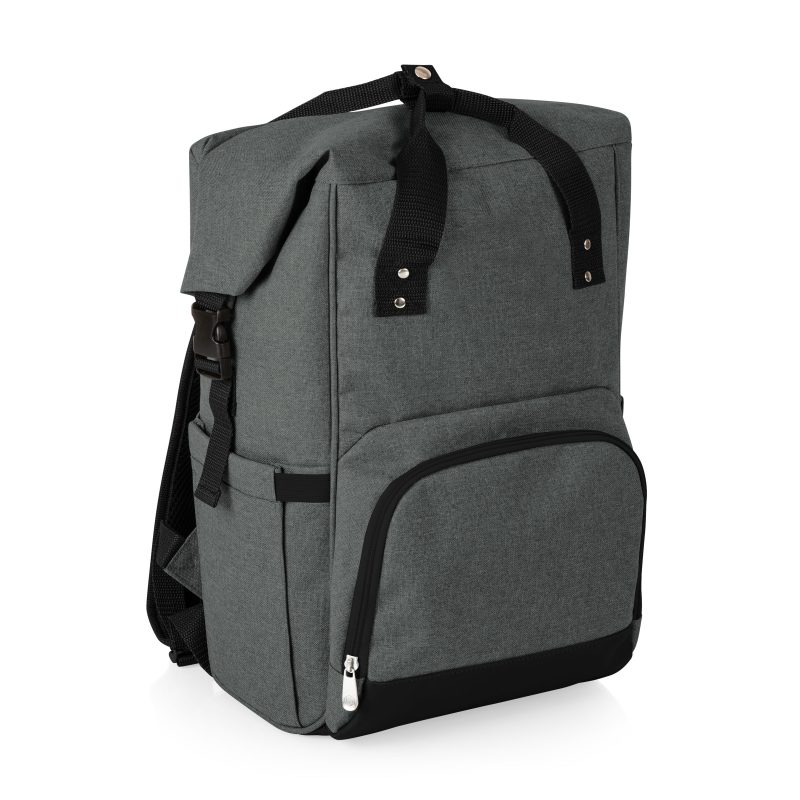 Custom On The Go Roll-Top Cooler Backpack with Company Logo - Personalized Bulk Corporate Gift - 3