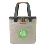 Custom Out of the Woods Dolphin Cooler - Stone with Company Logo - Personalized Bulk Corporate Gift
