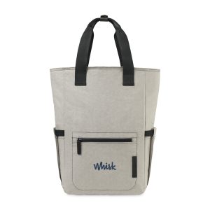 Custom Out of the Woods Seagull Backpack Cooler - Stone with Company Logo - Personalized Bulk Corporate Gift