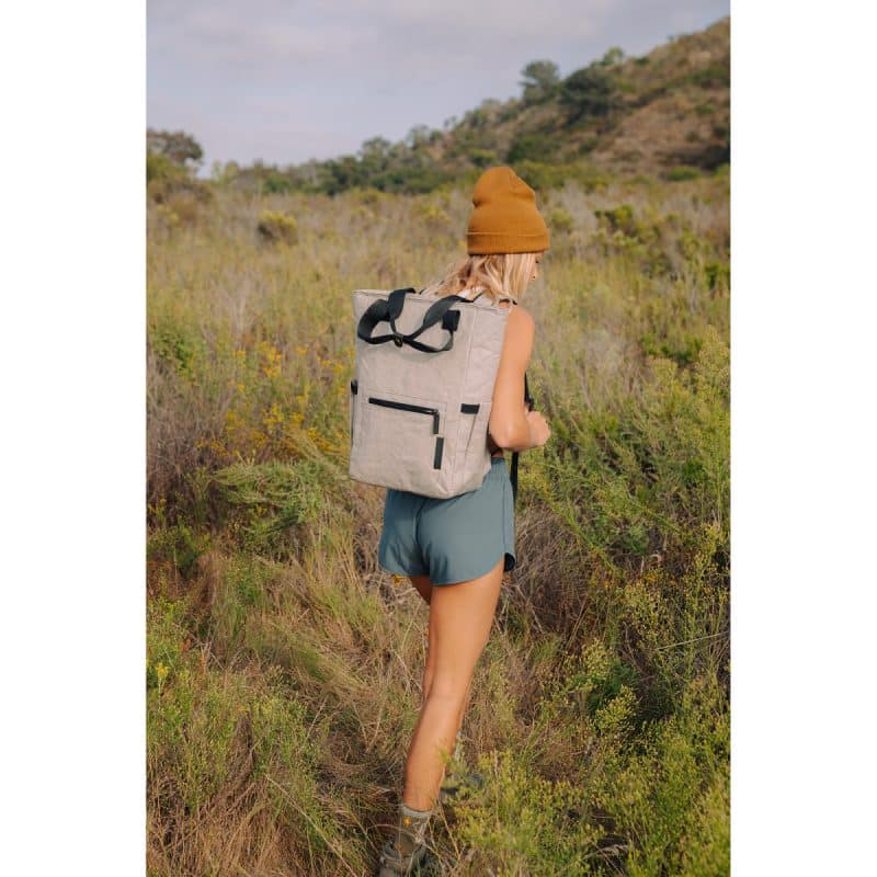 Custom Out of the Woods Seagull Backpack Cooler - Stone with Company Logo - Personalized Bulk Corporate Gift - 6