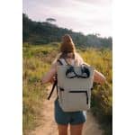 Custom Out of the Woods Seagull Backpack Cooler - Stone with Company Logo - Personalized Bulk Corporate Gift - 8