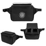 Custom Outpost Rpet 2 Can Cooler Belt Bag with Company Logo - Personalized Bulk Corporate Gift - 3