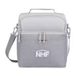 Custom Parkview Recycled rPET Lunch Box Cooler - Greystone with Company Logo - Personalized Bulk Corporate Gift