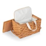 Custom Poppy Personal Picnic Basket with Company Logo - Personalized Bulk Corporate Gift - 2
