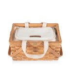 Custom Poppy Personal Picnic Basket with Company Logo - Personalized Bulk Corporate Gift - 4
