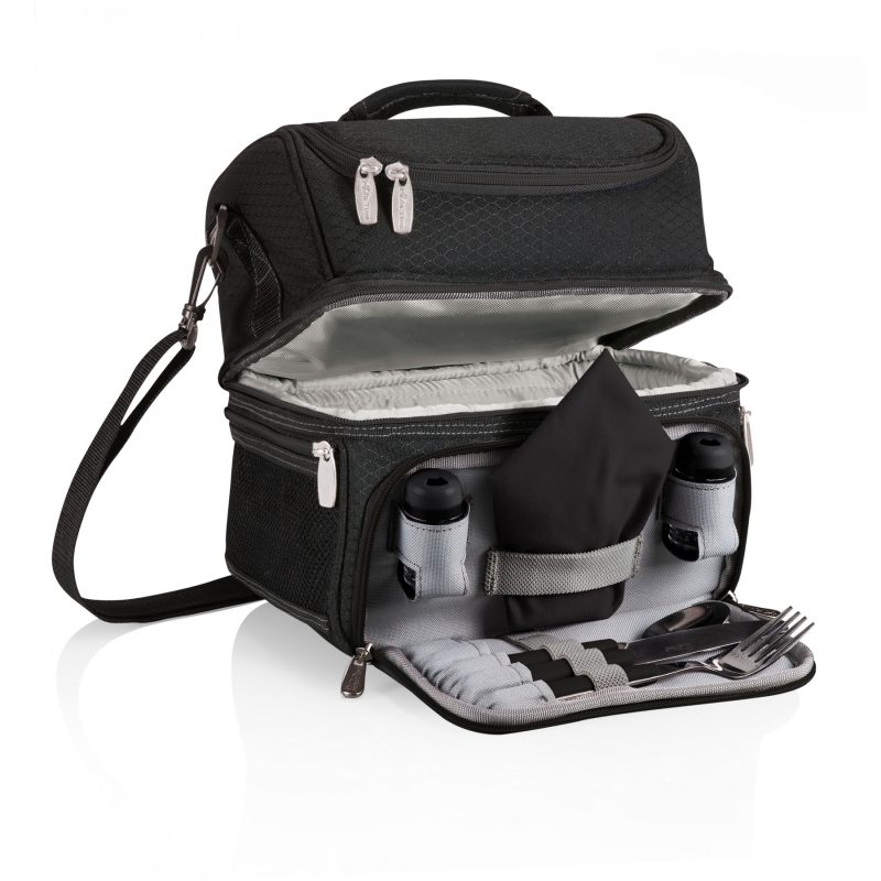 Custom Pranzo Insulated Personal Cooler w/Service for One with Company Logo - Personalized Bulk Corporate Gift - 3