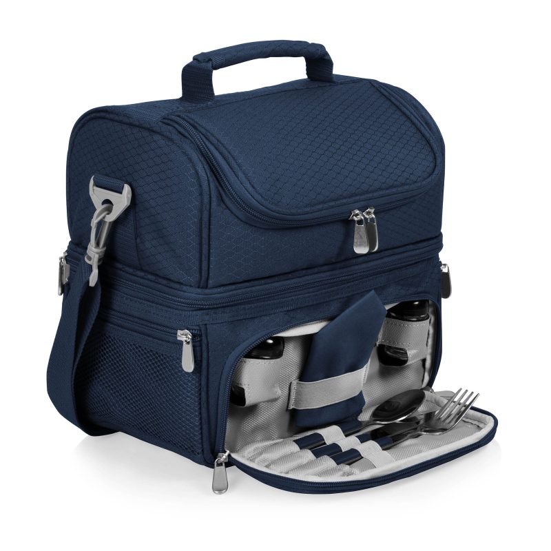 Custom Pranzo Insulated Personal Cooler w/Service for One with Company Logo - Personalized Bulk Corporate Gift - 9