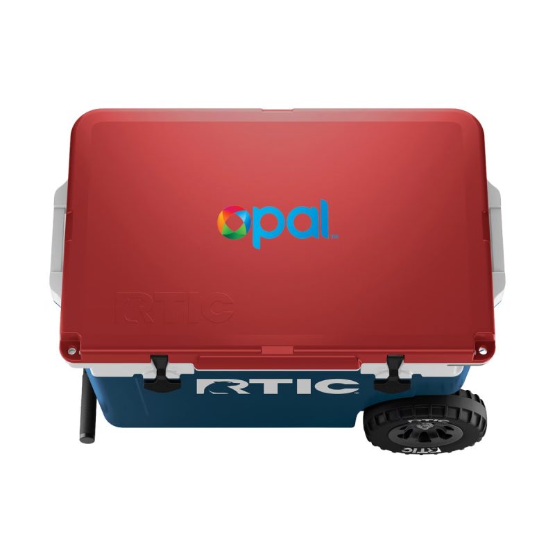 Custom RTIC 52 QT Ultra-Light Wheeled Cooler with Company Logo - Personalized Bulk Corporate Gift - 3