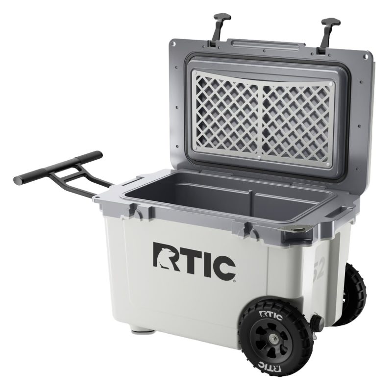Custom RTIC 52 QT Ultra-Light Wheeled Cooler with Company Logo - Personalized Bulk Corporate Gift - 8