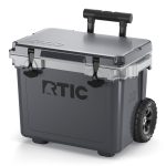 Custom RTIC Ultra-Light 22 QT Wheeled Hard Cooler with Company Logo - Personalized Bulk Corporate Gift - 1