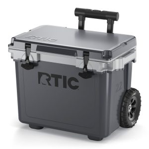Custom RTIC Ultra-Light 22 QT Wheeled Hard Cooler with Company Logo - Personalized Bulk Corporate Gift