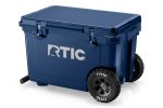 Custom RTIC Ultra-Light 52 QT Wheeled Hard Cooler with Company Logo - Personalized Bulk Corporate Gift