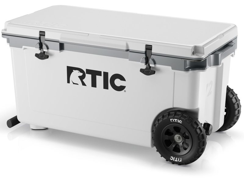 Custom RTIC Ultra-Light 72 QT Wheeled Hard Cooler with Company Logo - Personalized Bulk Corporate Gift - 1