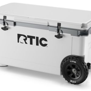 Custom RTIC Ultra-Light 72 QT Wheeled Hard Cooler with Company Logo - Personalized Bulk Corporate Gift