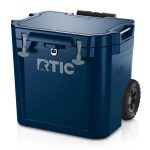 Custom RTIC Ultra-Tough 45 QT Wheeled Hard Cooler with Company Logo - Personalized Bulk Corporate Gift - 1