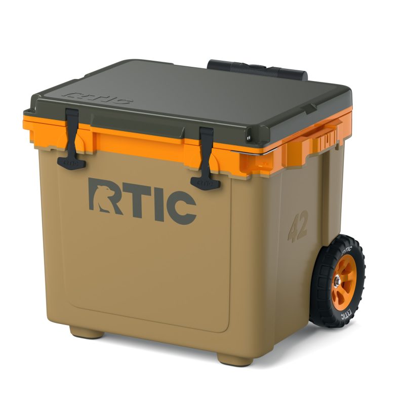 Custom RTIC® 42 QT Ultra-Light Wheeled Cooler with Company Logo - Personalized Bulk Corporate Gift - 3