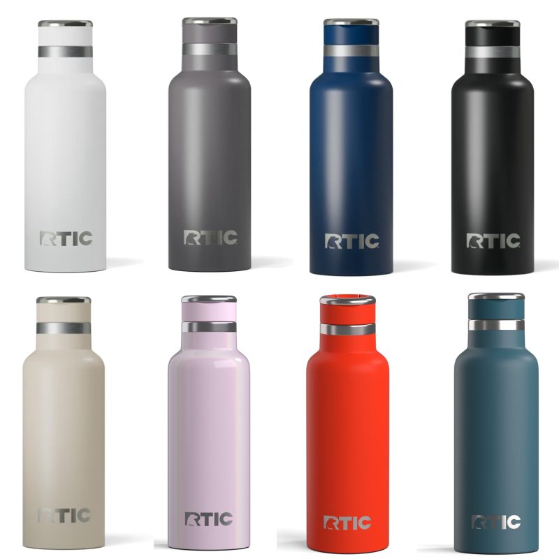 Custom RTIC® Gift Set - 8 Can Everyday Soft Cooler and 16 oz Journey Bottle with Company Logo - Personalized Bulk Corporate Gift - 2