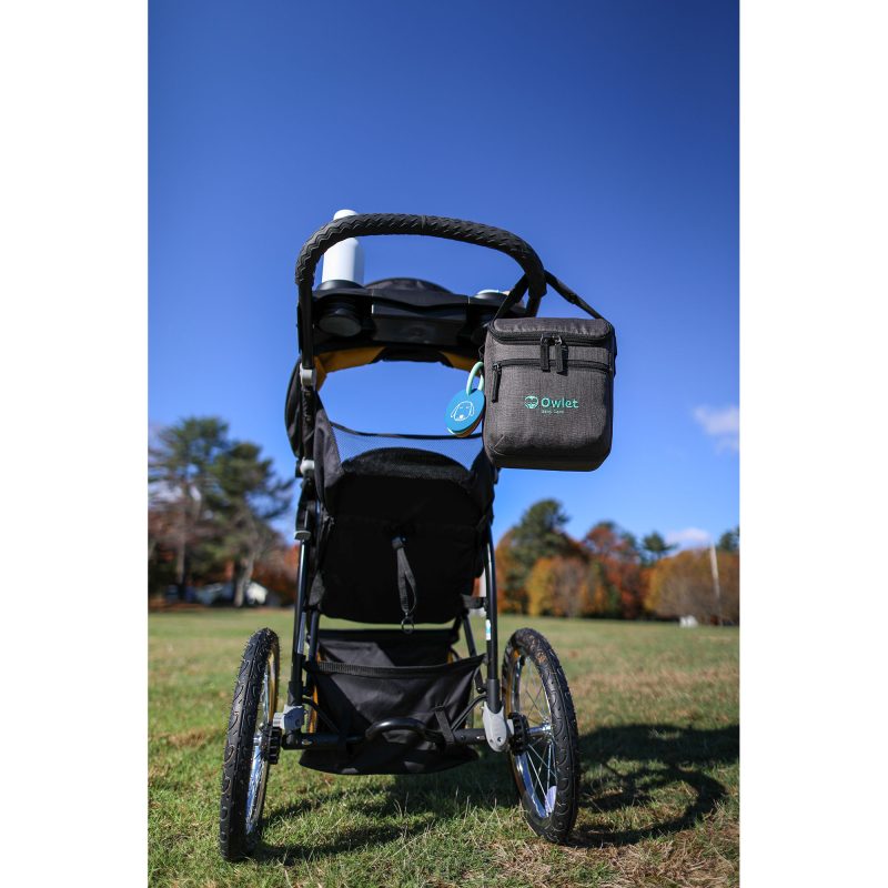 Custom Reagan Recycled rPET Baby Bottle Cooler - Charcoal Heather with Company Logo - Personalized Bulk Corporate Gift - 4