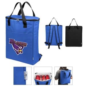 Custom Recon Rpet 15 Can Cooler Backpack with Company Logo - Personalized Bulk Corporate Gift