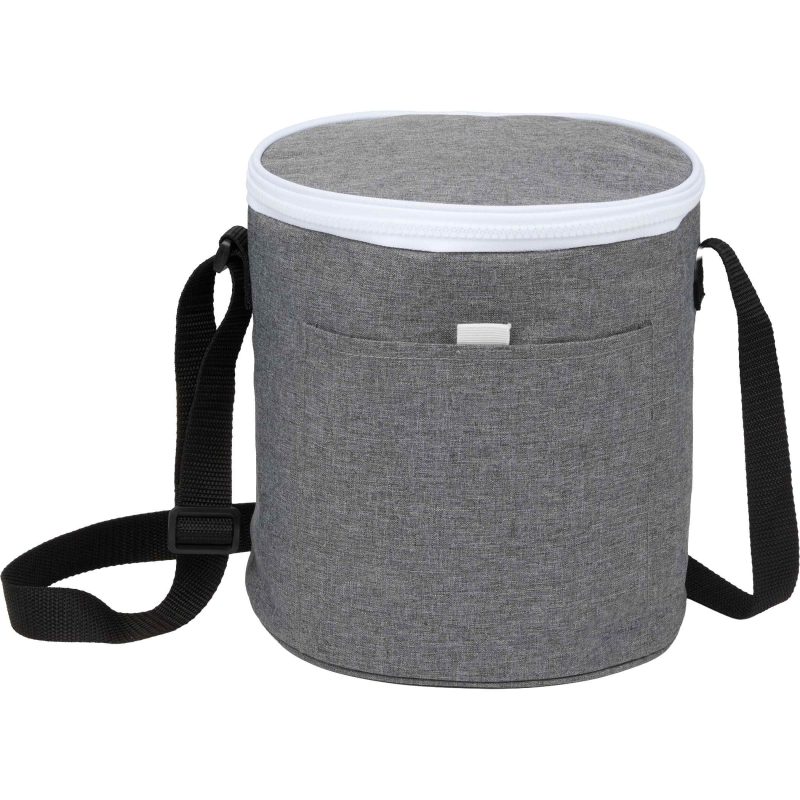 Custom Round RPET 9 Can Cooler Bag? with Company Logo - Personalized Bulk Corporate Gift - 1
