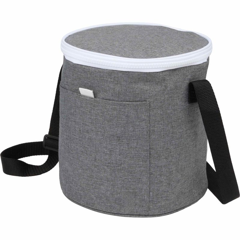 Custom Round RPET 9 Can Cooler Bag? with Company Logo - Personalized Bulk Corporate Gift - 3