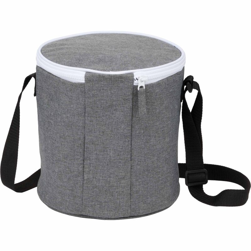 Custom Round RPET 9 Can Cooler Bag? with Company Logo - Personalized Bulk Corporate Gift - 6