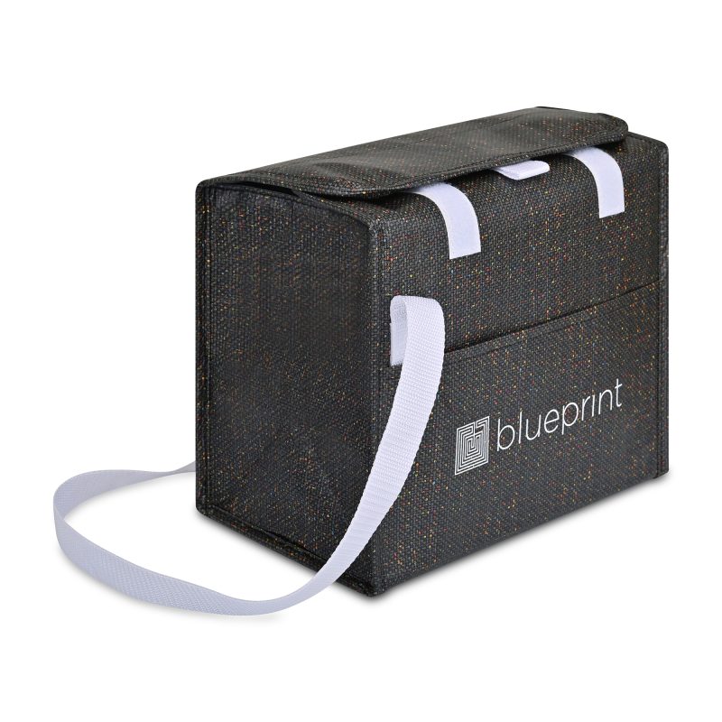 Custom Sami Laminated Recycled Non-Woven Box Cooler - Shadow Fleck with Company Logo - Personalized Bulk Corporate Gift - 2