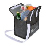 Custom Sami Laminated Recycled Non-Woven Box Cooler - Shadow Fleck with Company Logo - Personalized Bulk Corporate Gift - 4