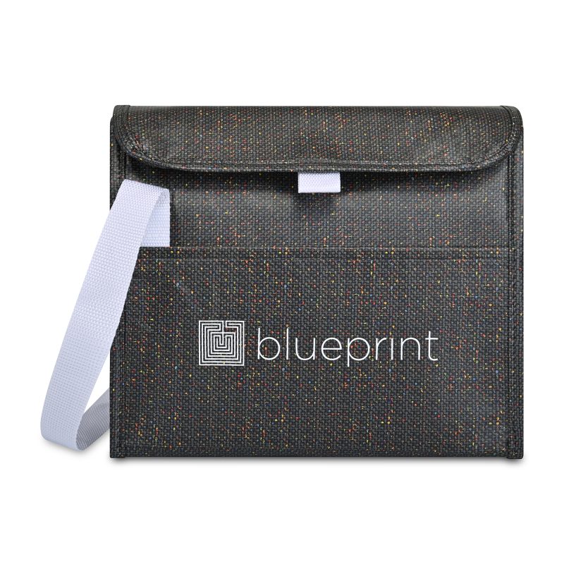 Custom Sami Laminated Recycled Non-Woven Box Cooler - Shadow Fleck with Company Logo - Personalized Bulk Corporate Gift